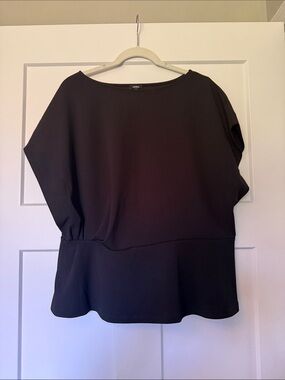 Express Black Peplum Blouse